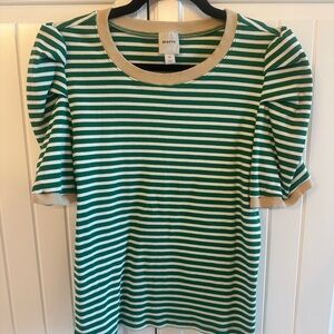 Maeve by Anthropologie ribbed stripe top